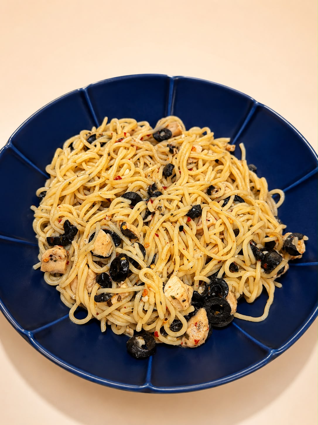 Chicken Aglio Olio Pasta